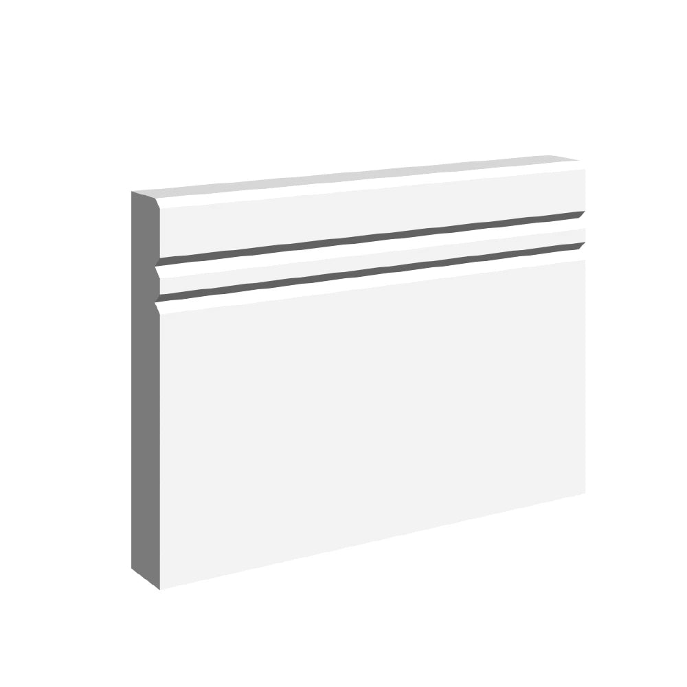 Edge 2x2 V 1 Groove Skirting Board