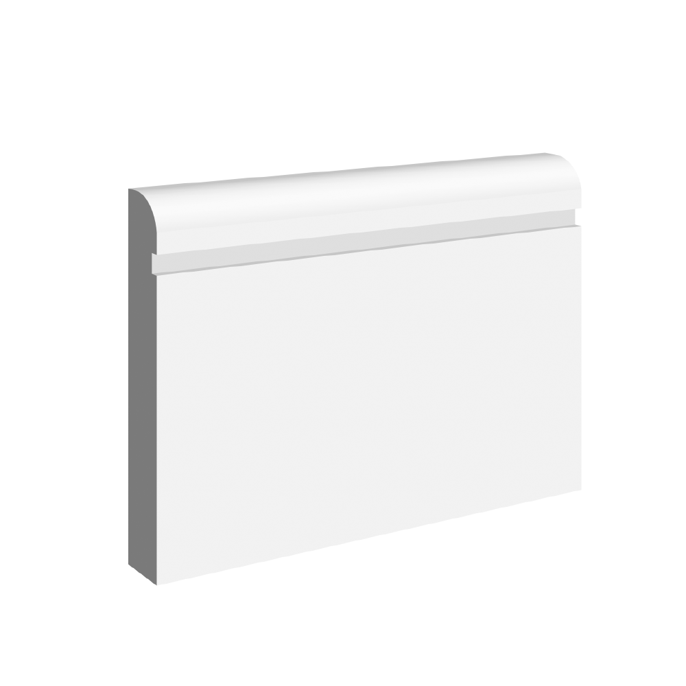 Bullnose 1 Groove  Skirting Board