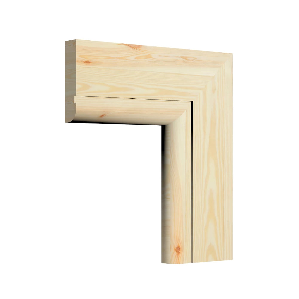 Bullnose 1 Groove Pine Architrave