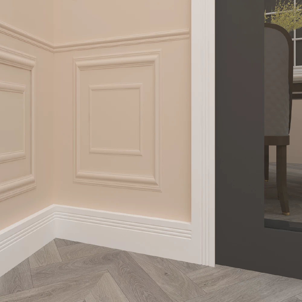 Square Edge C 3 Groove  Skirting Board