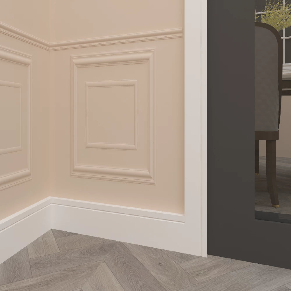 Square Edge V 1 Groove Skirting Board