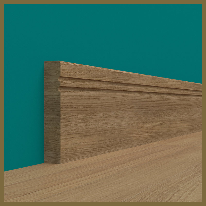 Edge 2x2 C 2 Groove Oak Skirting Boards