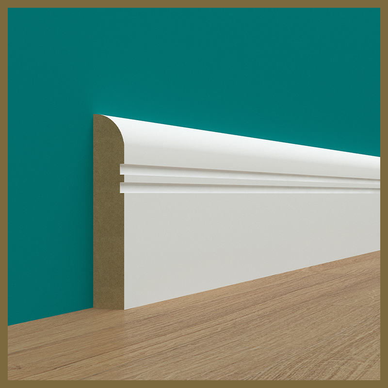 Bullnose 2 Groove  Skirting Board