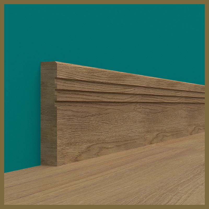 Edge 2x2 Groove 3 Oak Skirting Boards