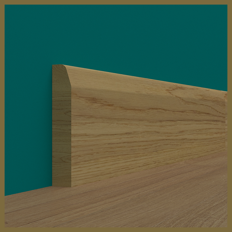 Chamfer Round Oak Skirting Board