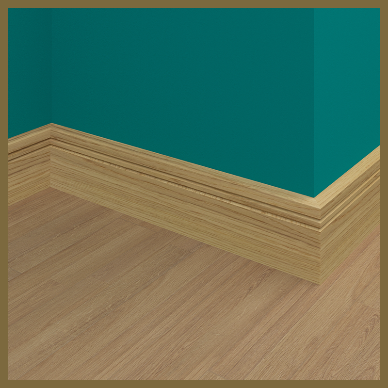 Edge 2x2 Groove V 2 Oak Skirting Boards