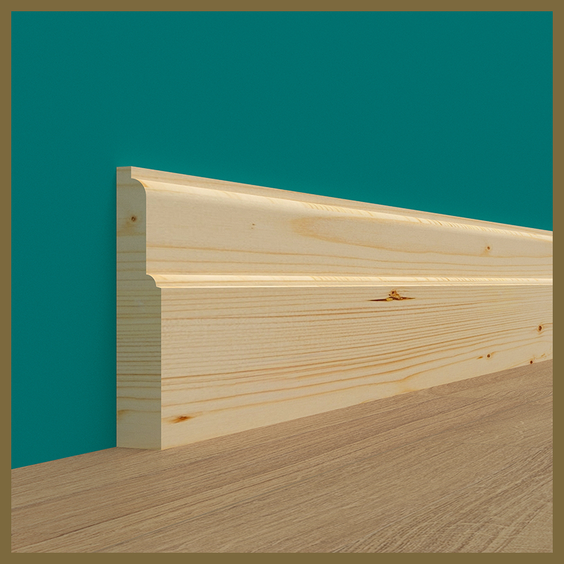 Lambs Tongue 2 Pine Skirting Board