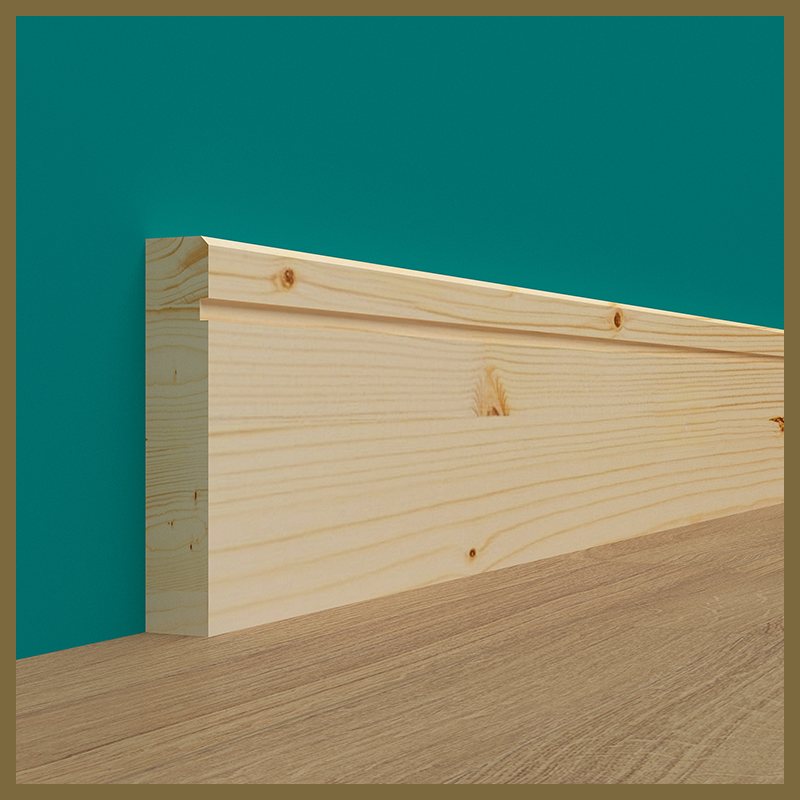 Edge 2x2 Groove 1 Pine Skirting Board