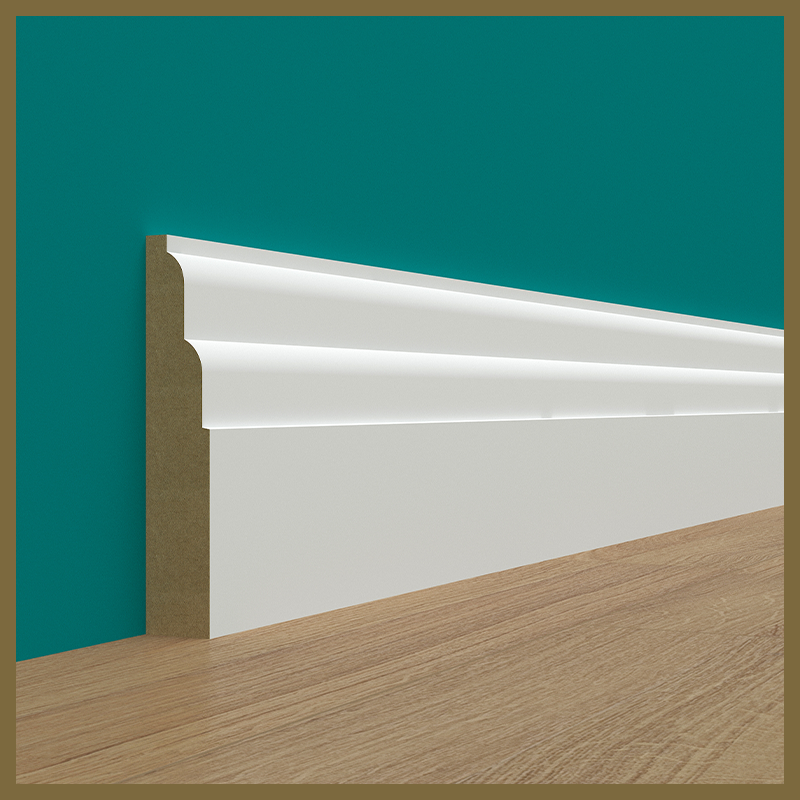 2 Stepped  Skirting Board