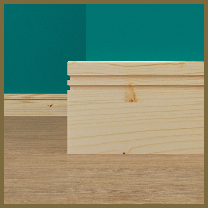 Pencil Round Groove 2 Pine Skirting Board