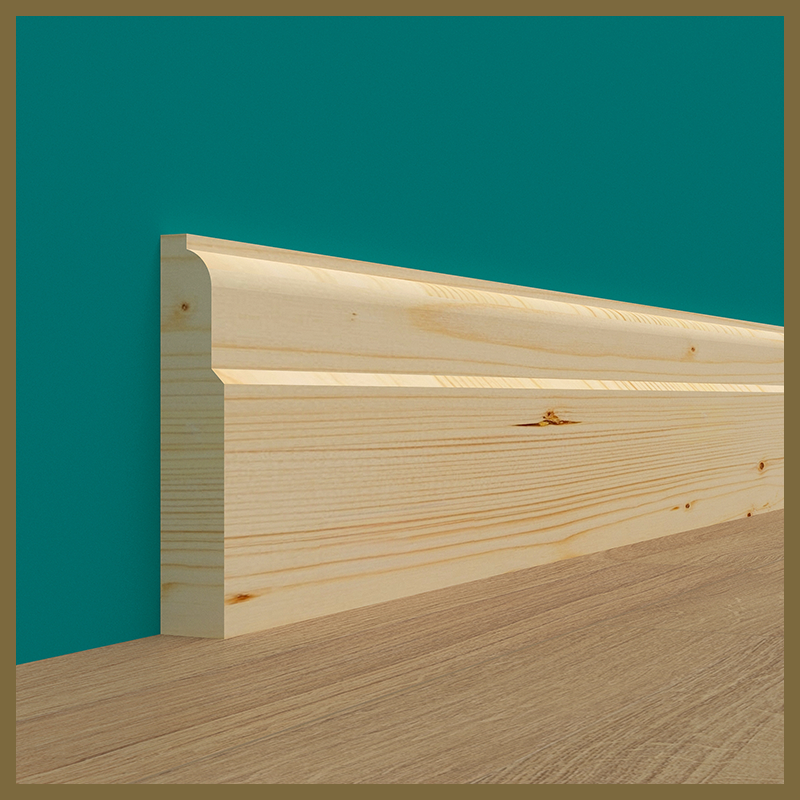 Lambs Tongue Pine Skirting Board