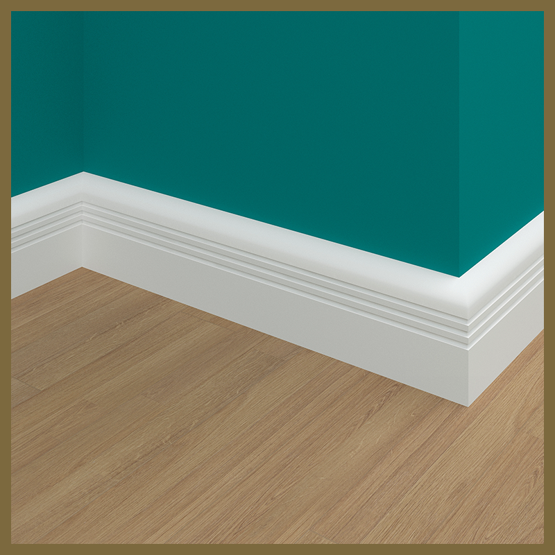 Bullnose 3 Groove   Skirting Board