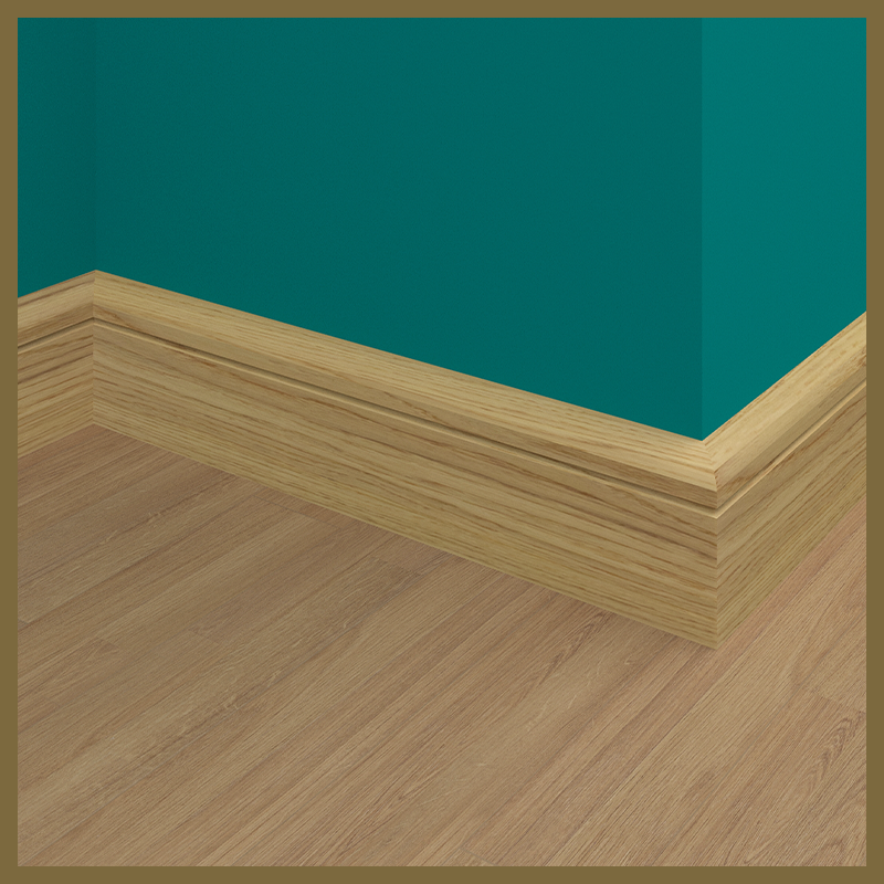 Bullnose C 1 Groove Oak Skirting Board