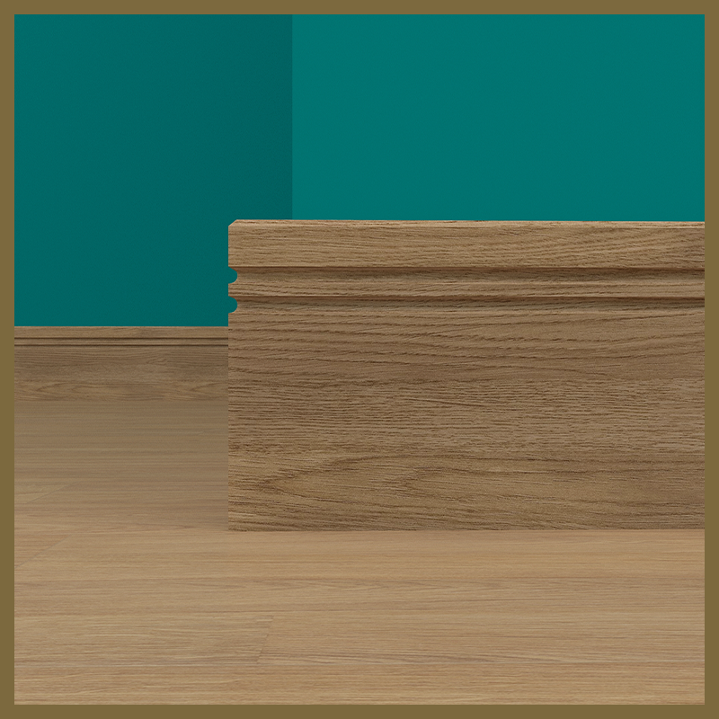 Edge 2x2 C 2 Groove Oak Skirting Boards