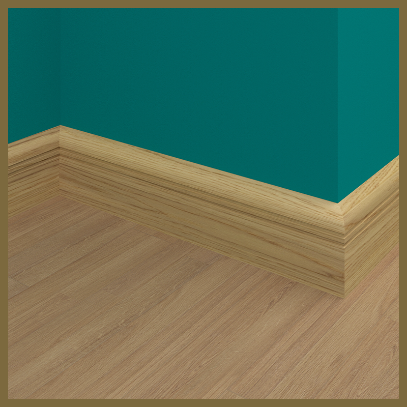 Bullnose 2 Groove Oak Skirting Board