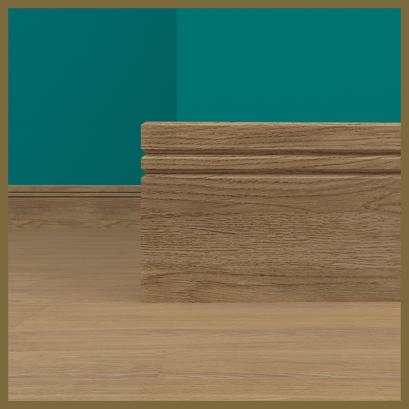 Edge 2x2 Groove V2 Oak Skirting Boards