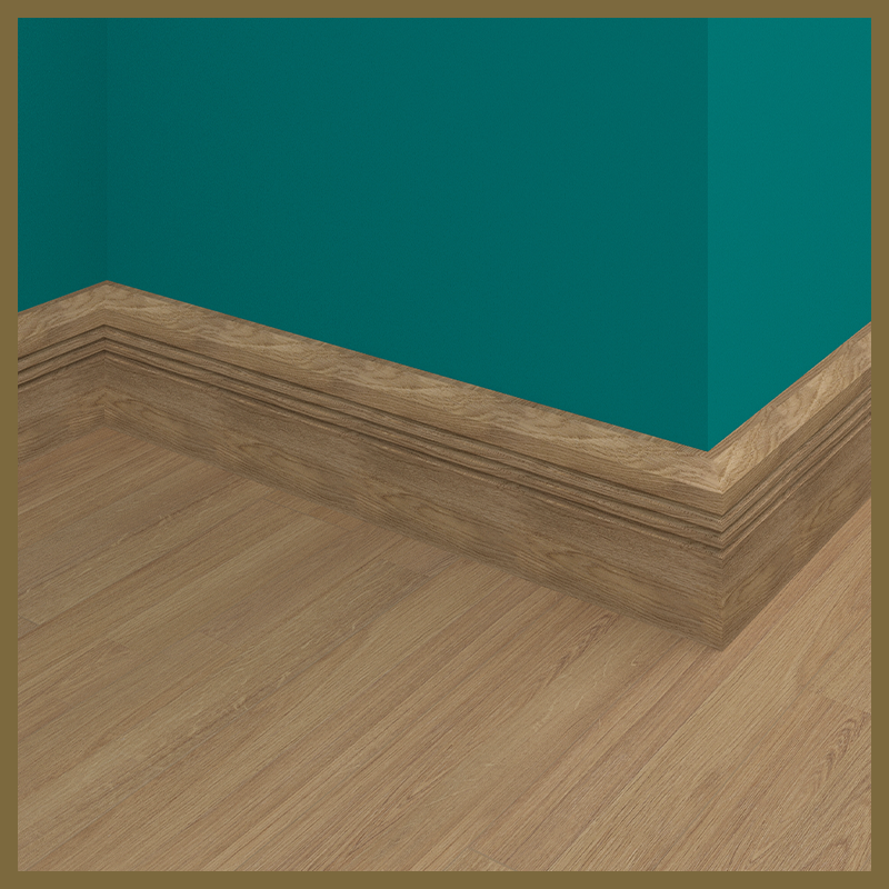 Chamfer C3 Grooves Walnut Skirting Board