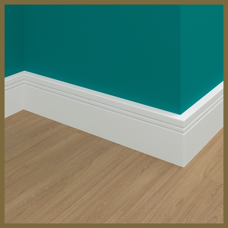 Pencil Round 2 Groove Skirting Board