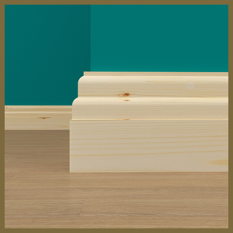 2 Stepped Pine Skirting Board