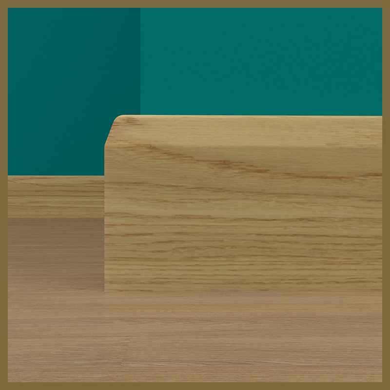 Chamfer Round Oak Skirting Board