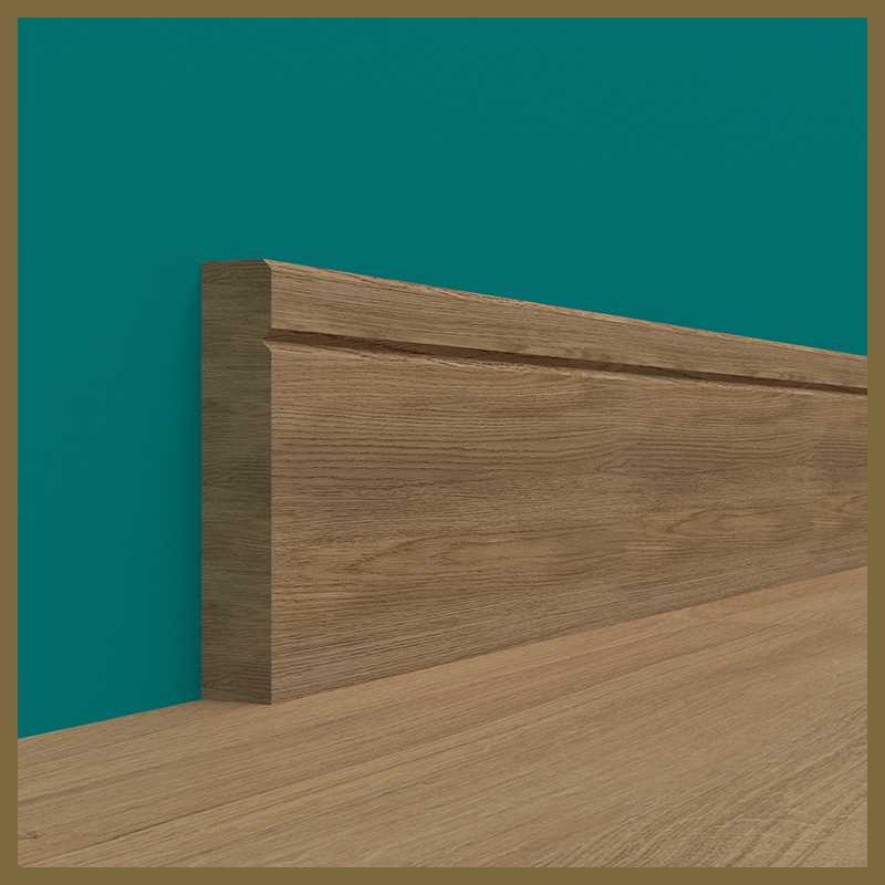 Edge 2x2 Groove V1 Oak Skirting Boards