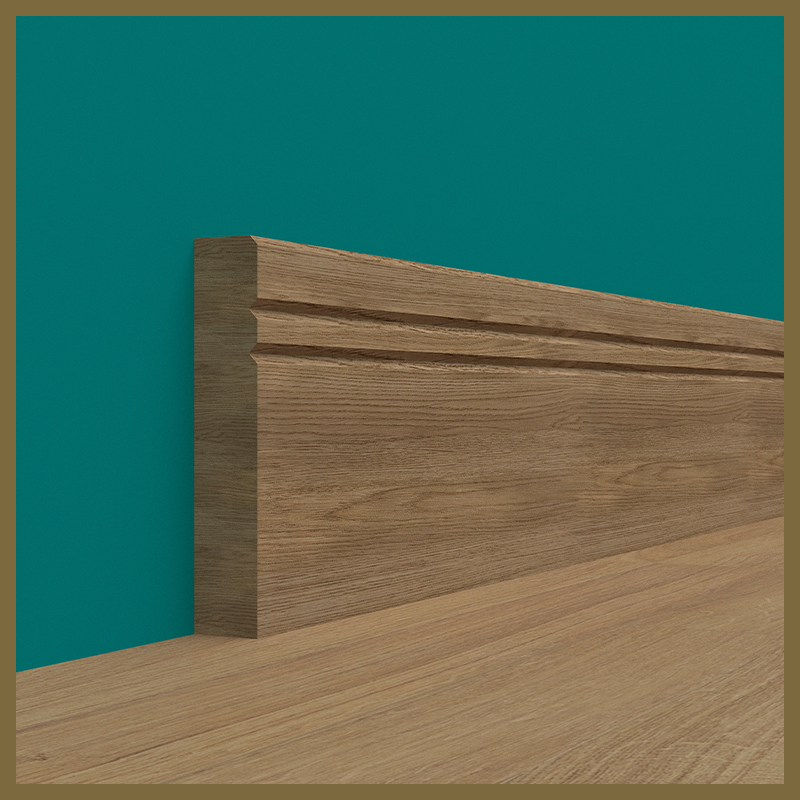 Edge 2x2 Groove V2 Oak Skirting Boards