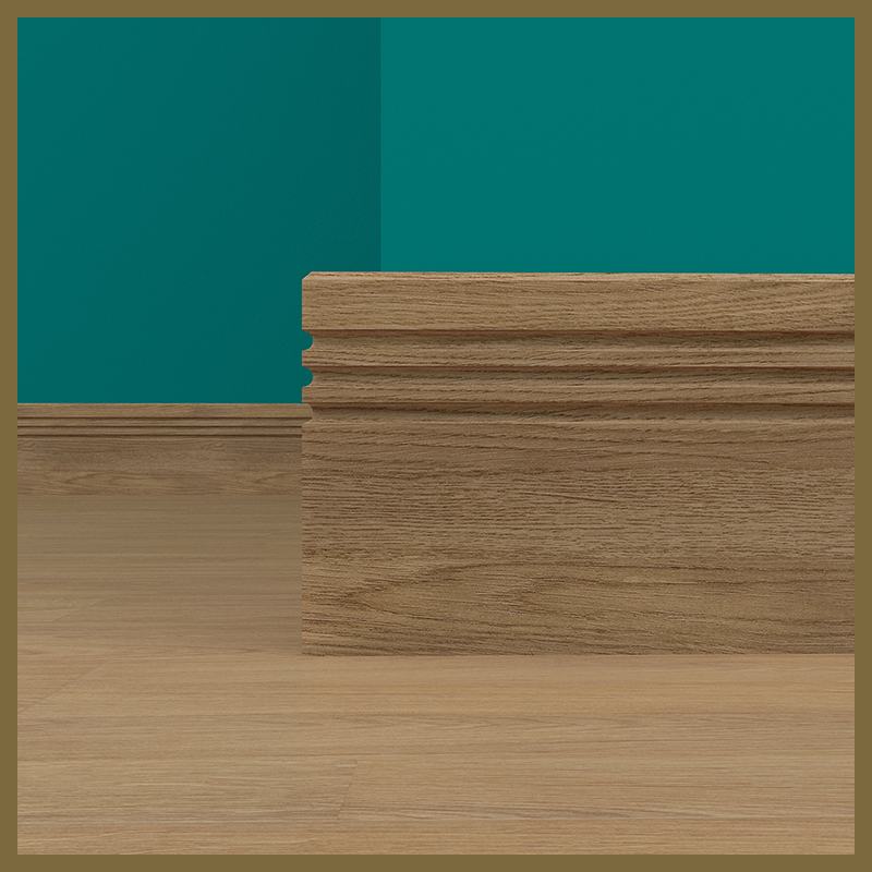 Edge 2x2 C 3 Groove oak Skirting Boards