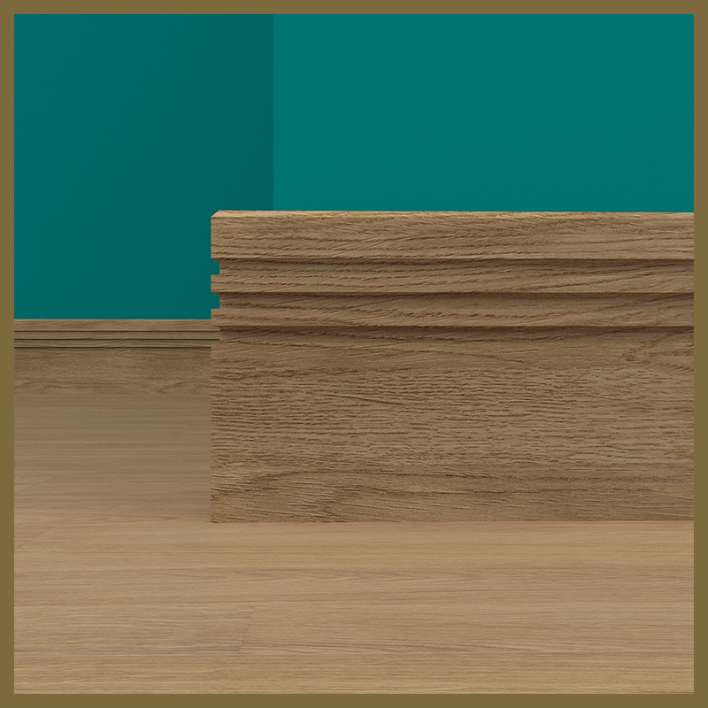 Edge 2x2 Groove 3 Oak Skirting Boards