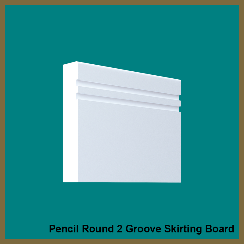 Pencil Round 2 Groove Skirting Board