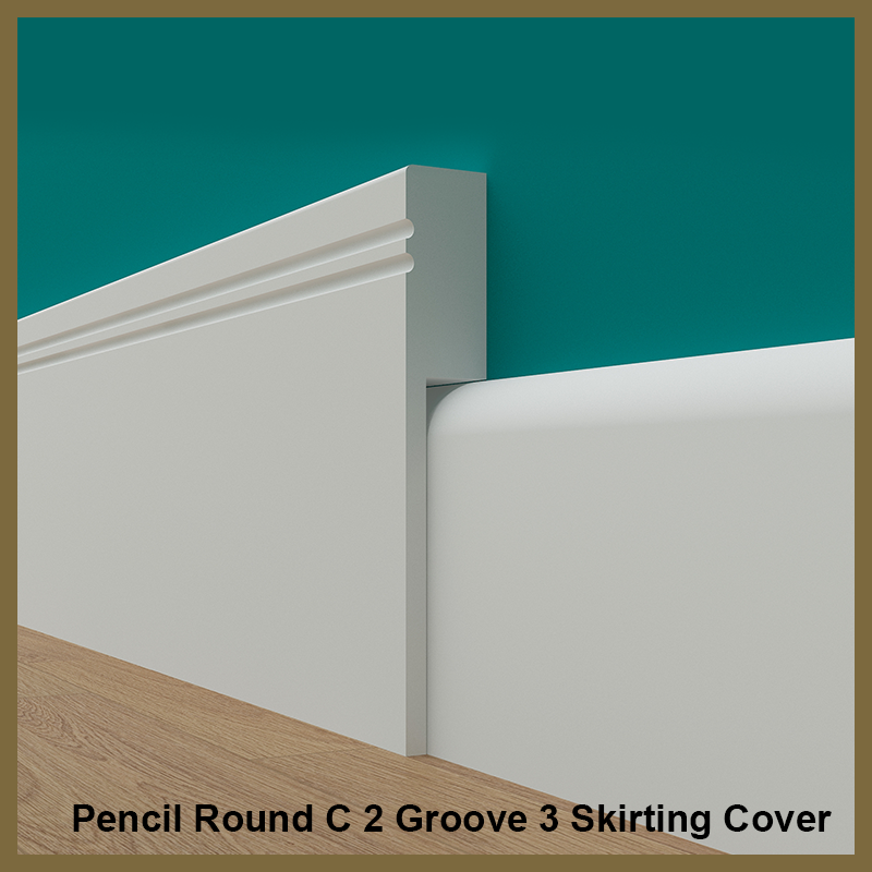 Pencil Round C 2 Groove Skirting Board Cover