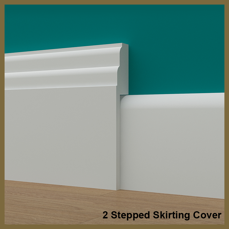 2 Stepped Skirting Board Cover