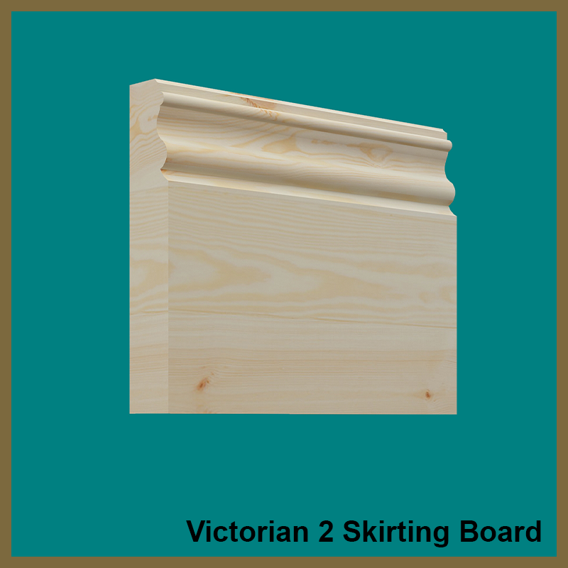 Victorian 2 Pine Skirting Board