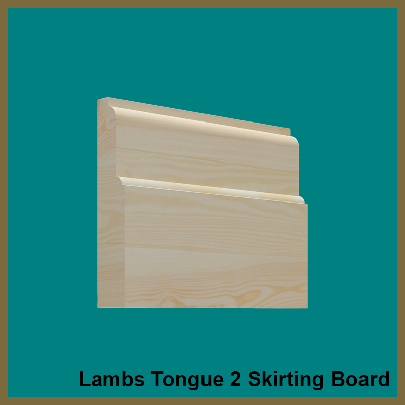 Lambs Tongue 2 Pine Skirting Board