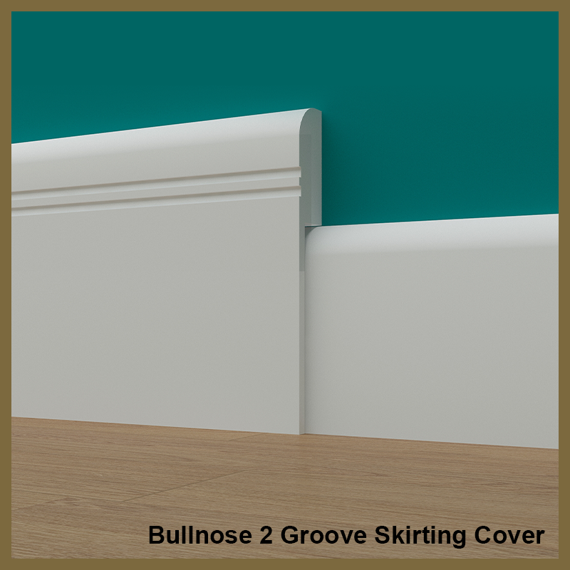 Bullnose 2 Groove Skirting Board Cover