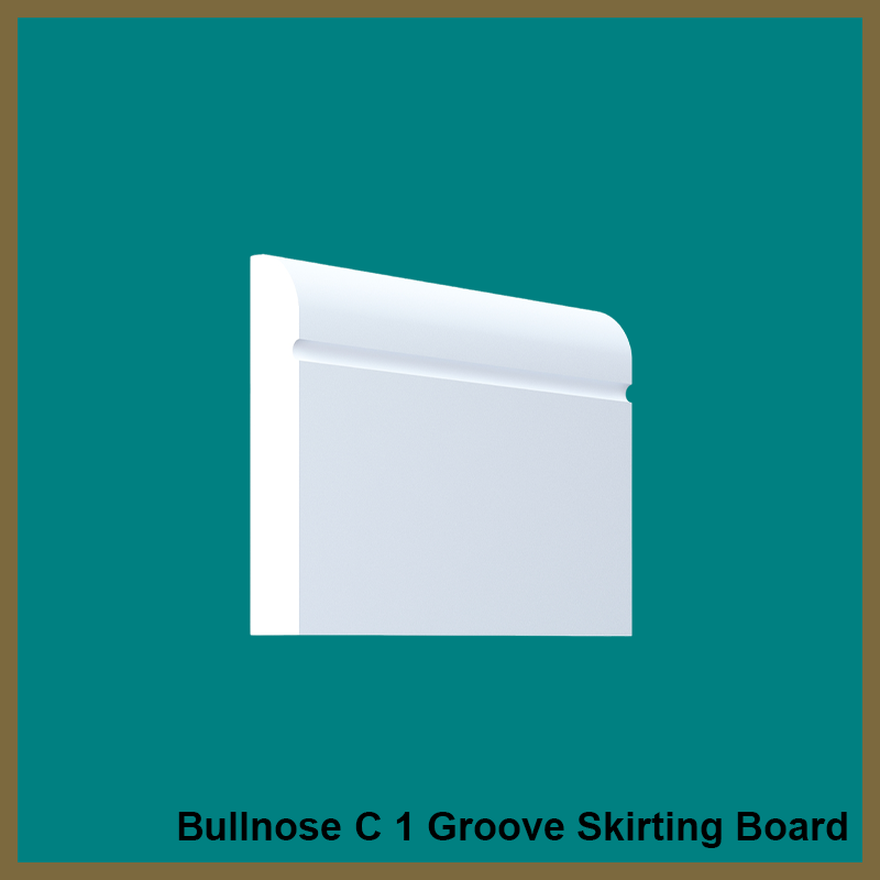 Bullnose C 1 Groove Skirting Board