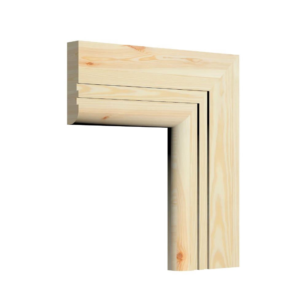 Bullnose 2 Groove Pine Architrave