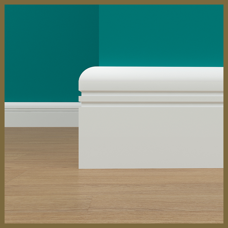 Bullnose 2 Groove  Skirting Board