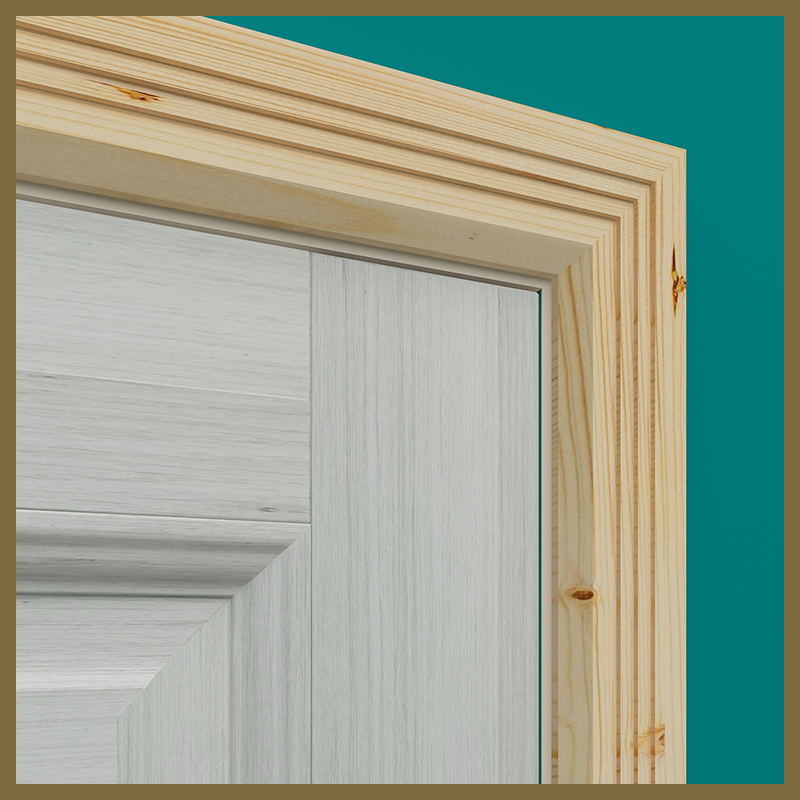 Chamfer 3 Square Grooves Pine Architrave