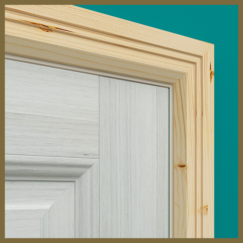 Chamfer 2 Square Grooves Pine Architrave