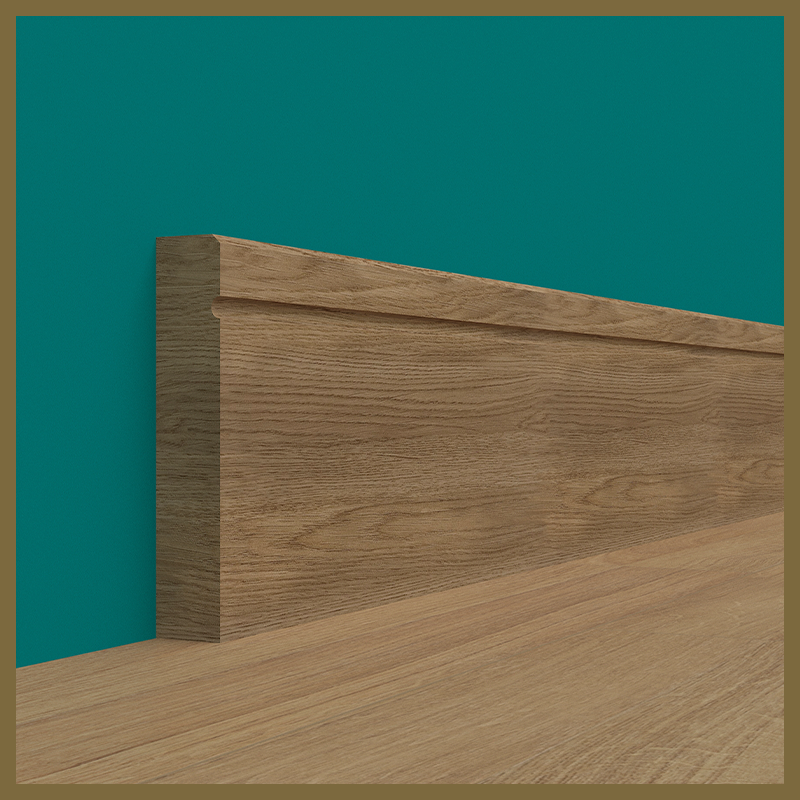 Edge 2x2 C 1 Groove Oak Skirting Boards