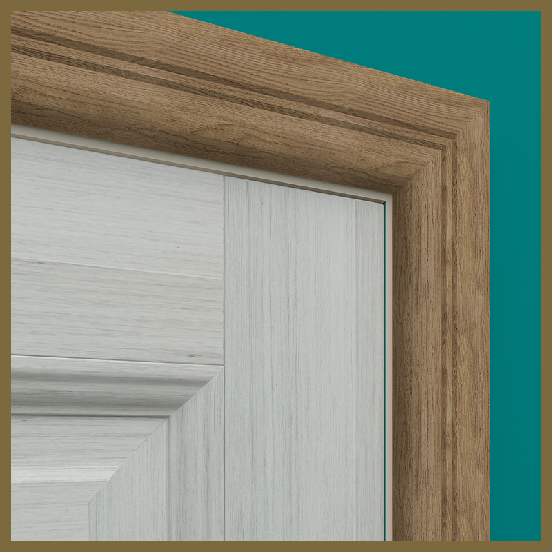 Bullnose V 2 Groove Walnut Architrave