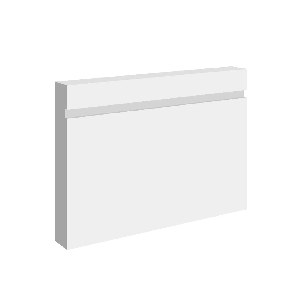 Square Edge 1 Groove  Skirting Board