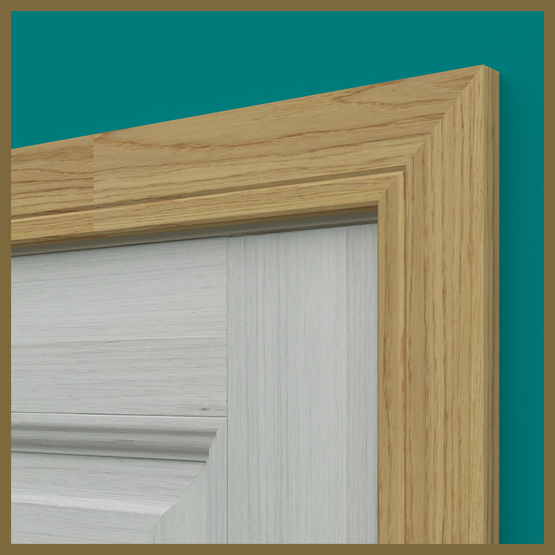 Edge 2x2 V 1 Groove Oak Architrave