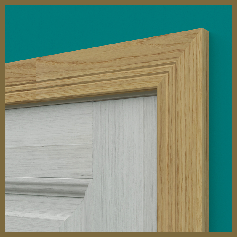 Edge 2x2 V 2 Groove Oak Architrave