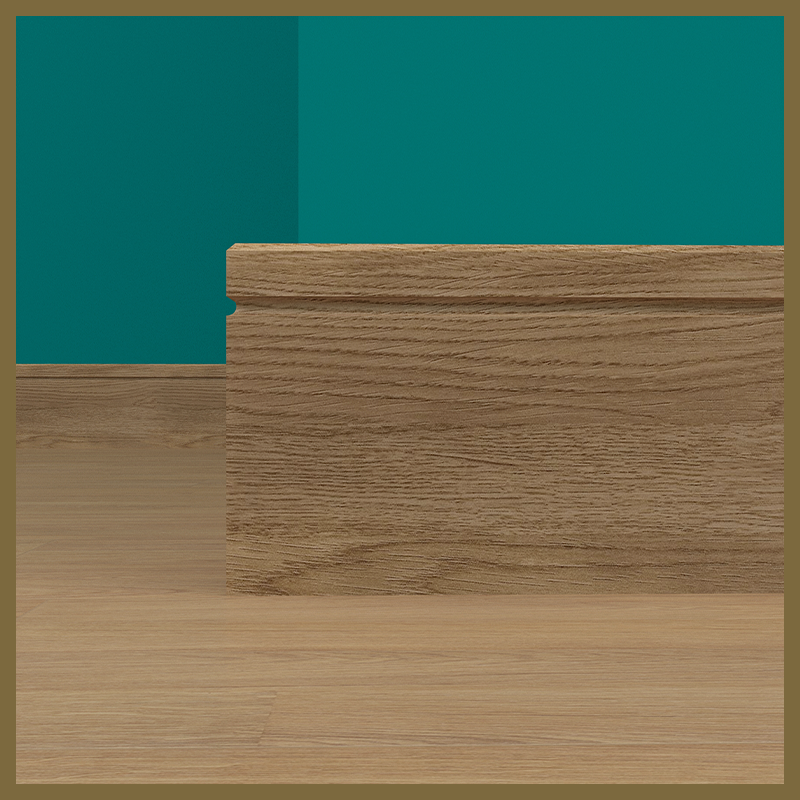 Edge 2x2 C 1 Groove Oak Skirting Boards