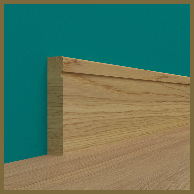 Pencil Round Groove 1 Oak Skirting Board