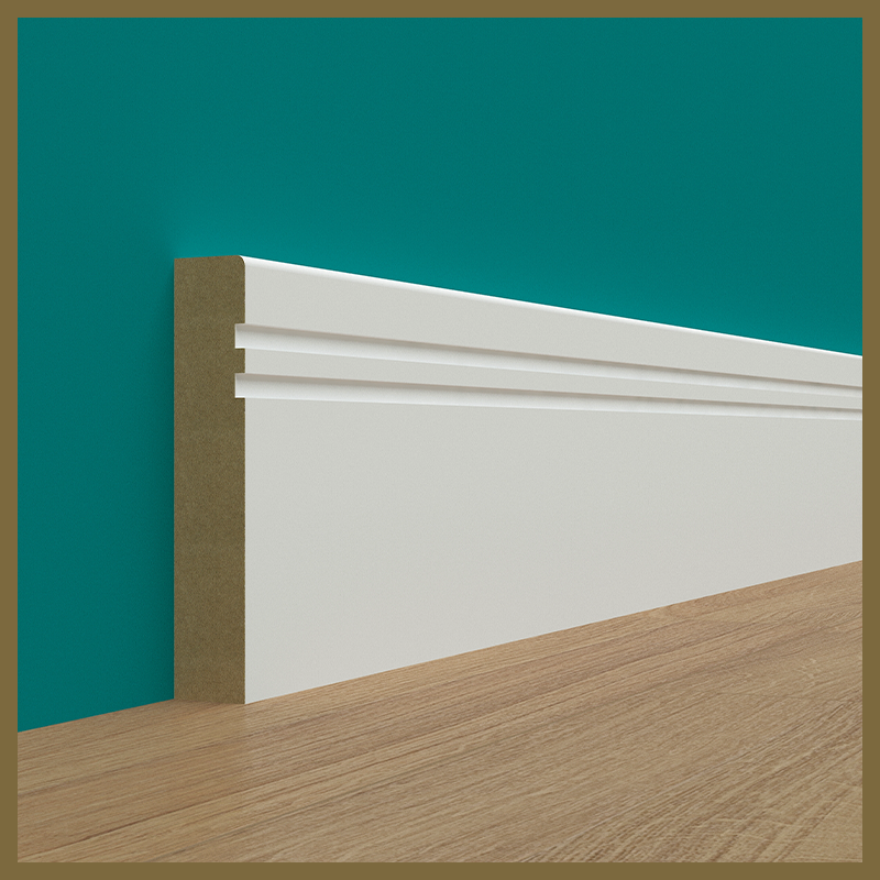 Pencil Round 2 Groove Skirting Board