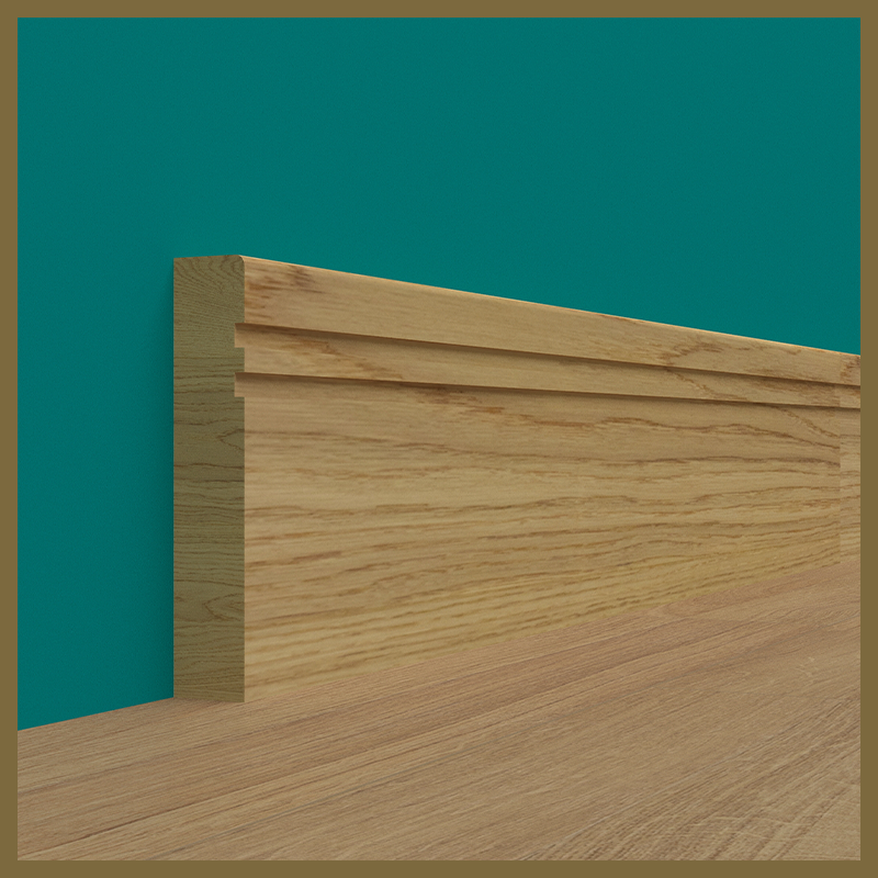 Pencil Round Groove 2 Oak Skirting Board