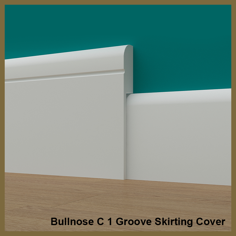 Bullnose C 1 Groove Skirting Board Cover
