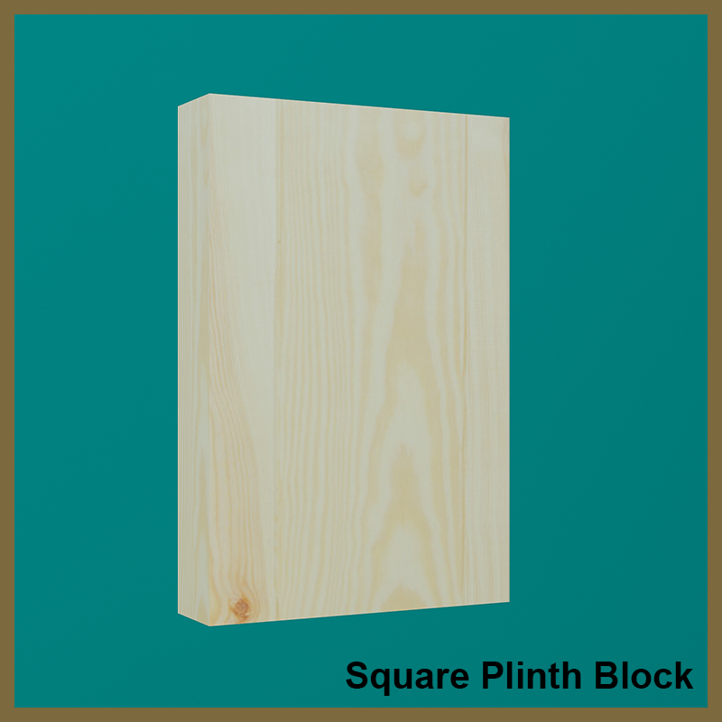 Pine Square Plinth Block